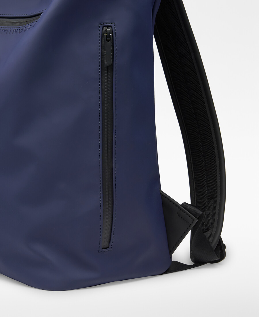 mochila rectangular azul marino hombre