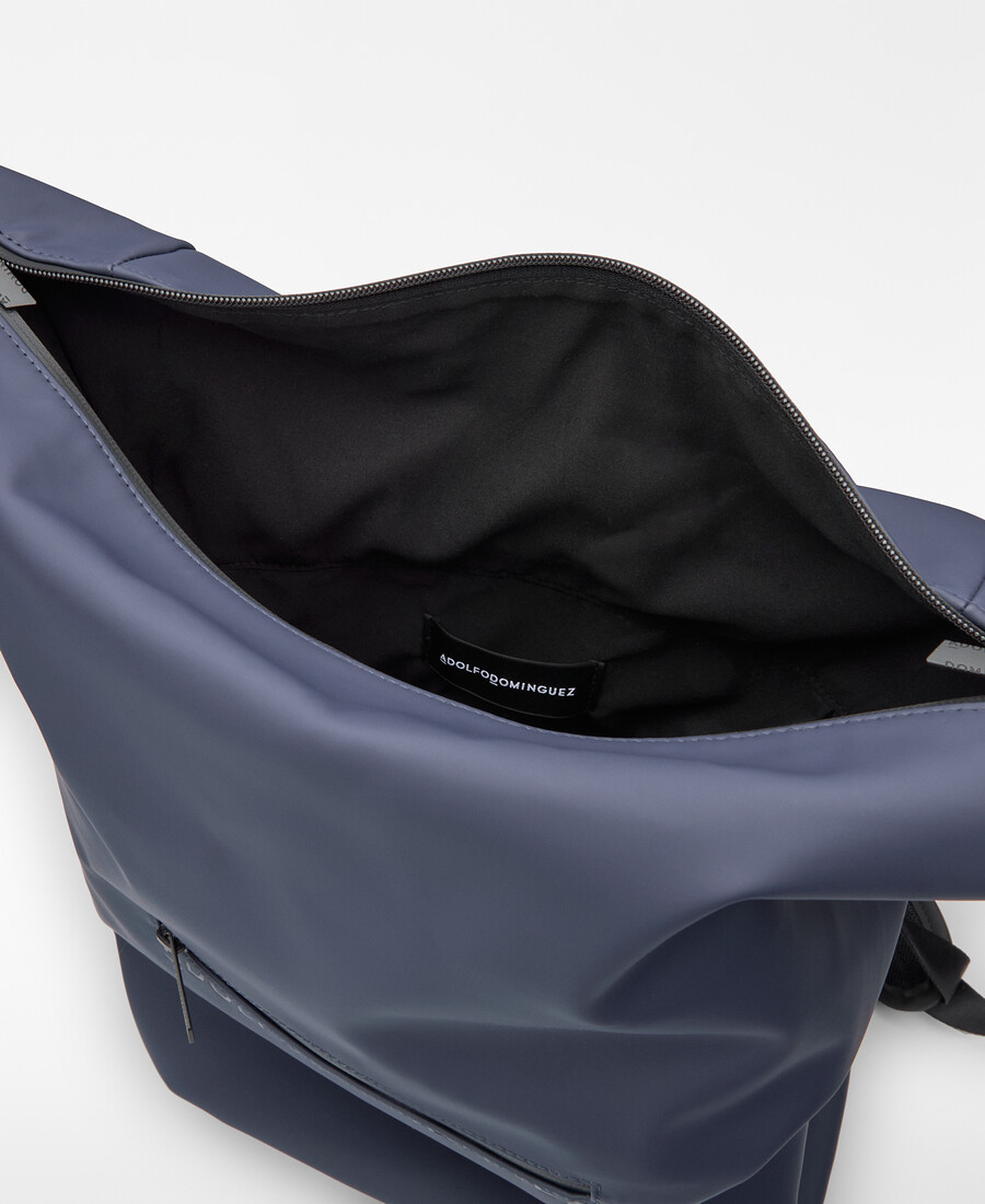 mochila rectangular azul marino hombre