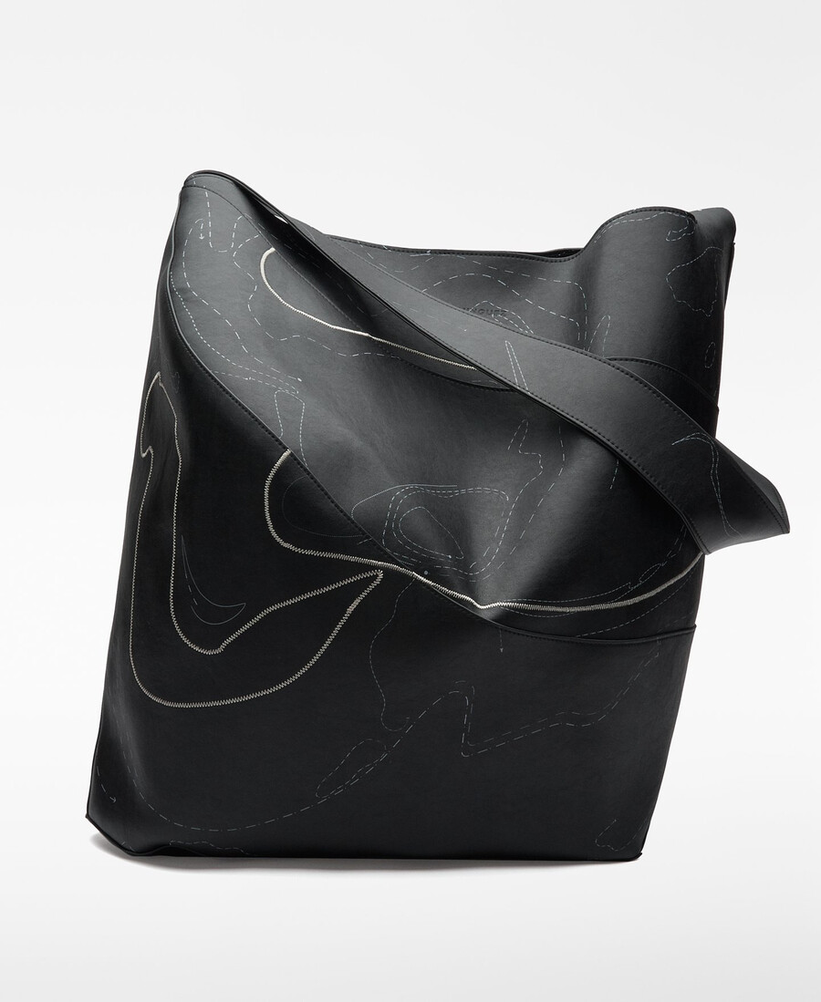 bolso shopper maxi desestructurado para hombre