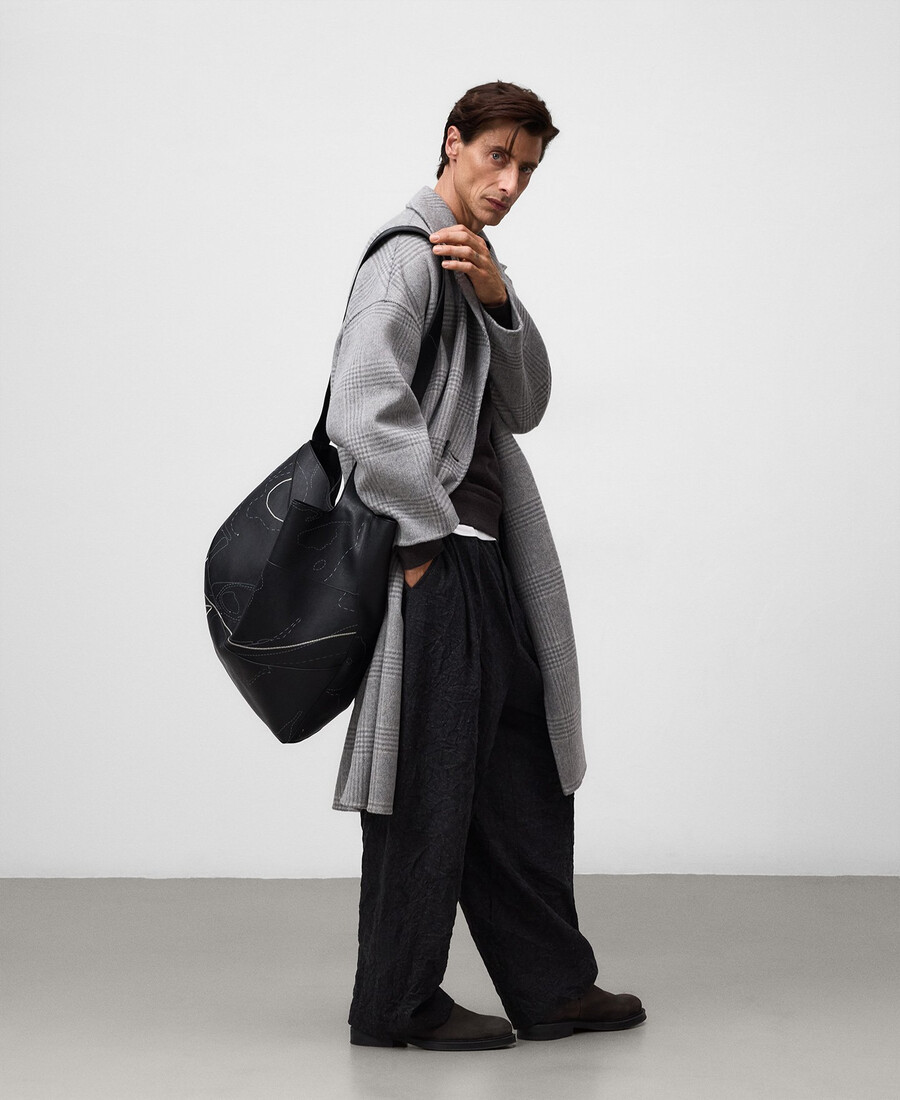 bolso shopper maxi desestructurado para hombre