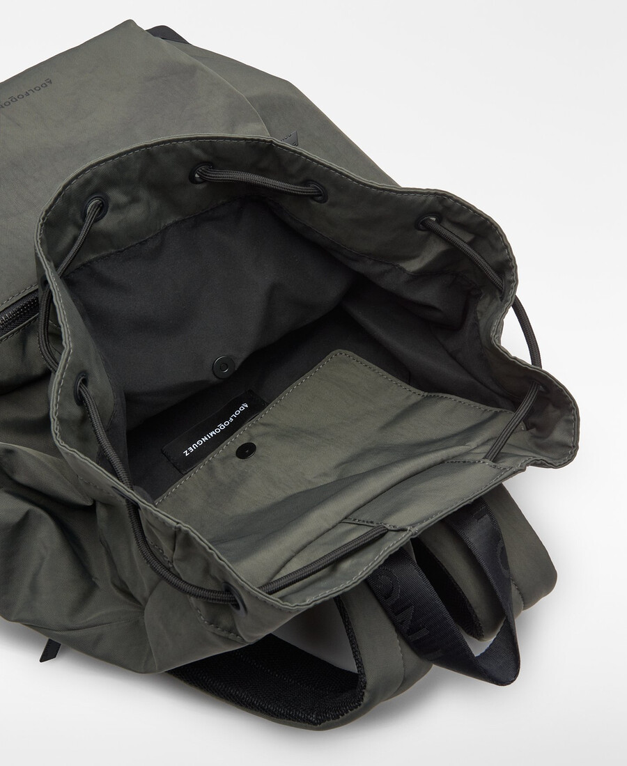 mochila de nailon con cordón para hombre