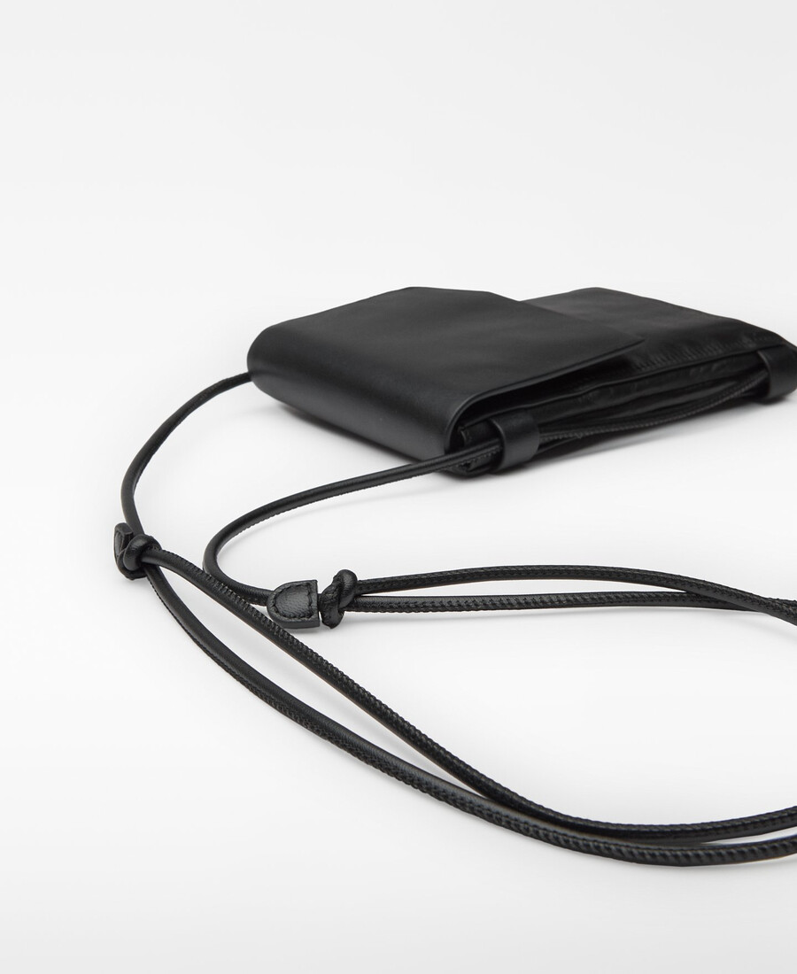 soporte de cuero para teléfono móvil para hombre