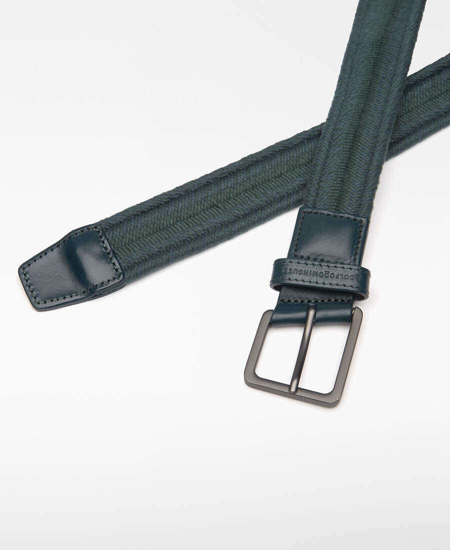 cinturón de cuerda trenzada para hombre