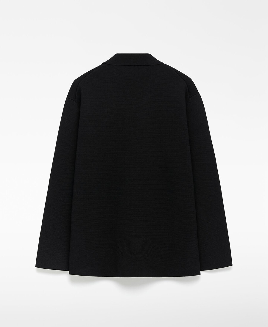 blazer de punto de corte relajado para hombre