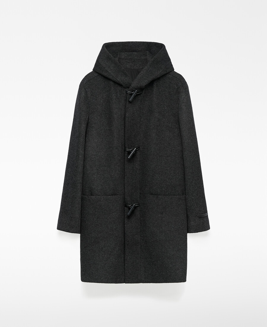 trenca con capucha para hombre