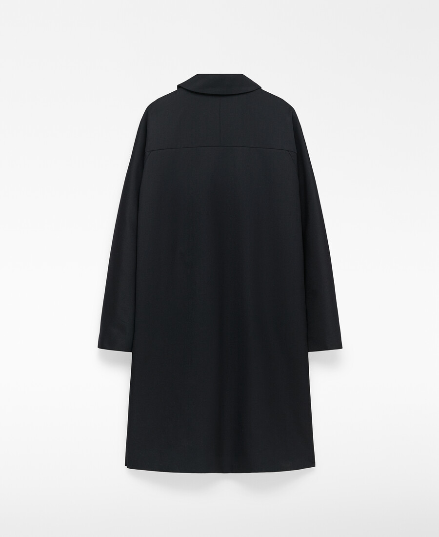 gabardina recta de cuello abierto para hombre