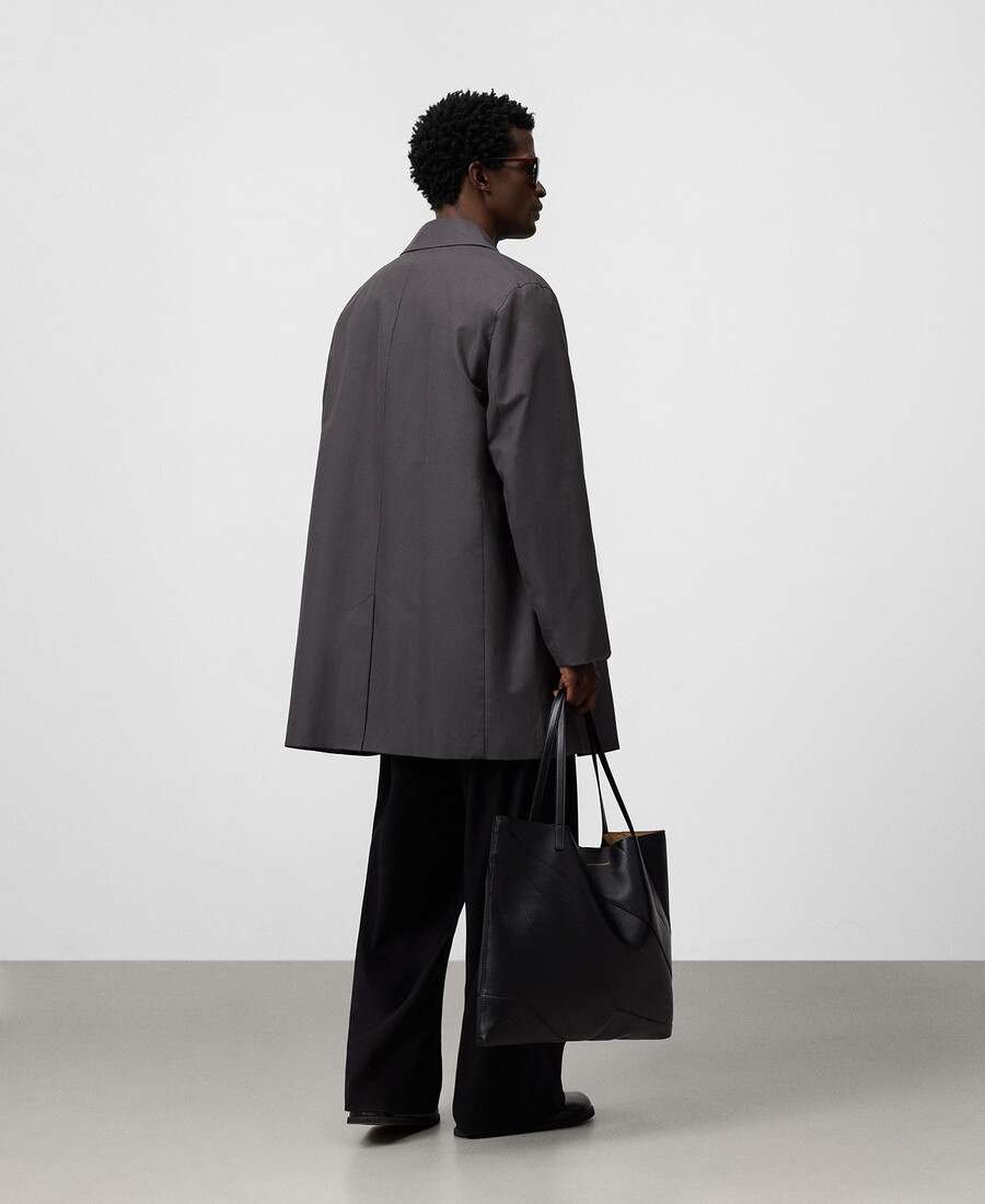 gabardina de cuello abierto para hombre
