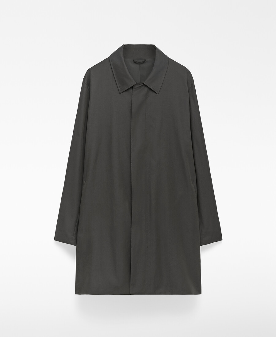 gabardina de cuello abierto para hombre