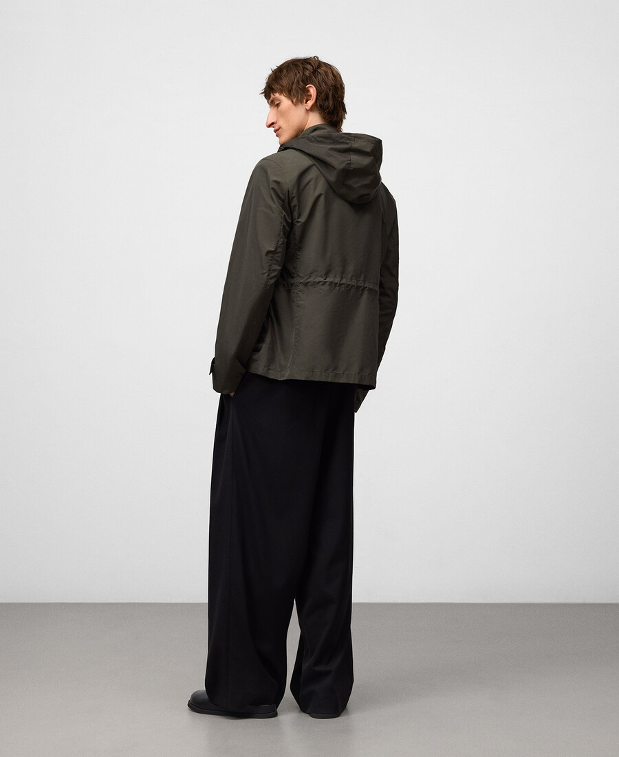 chaqueta sahariana de nailon para hombre