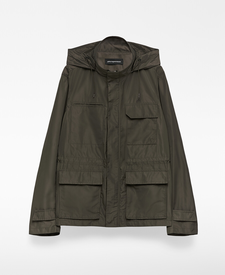 chaqueta sahariana de nailon para hombre