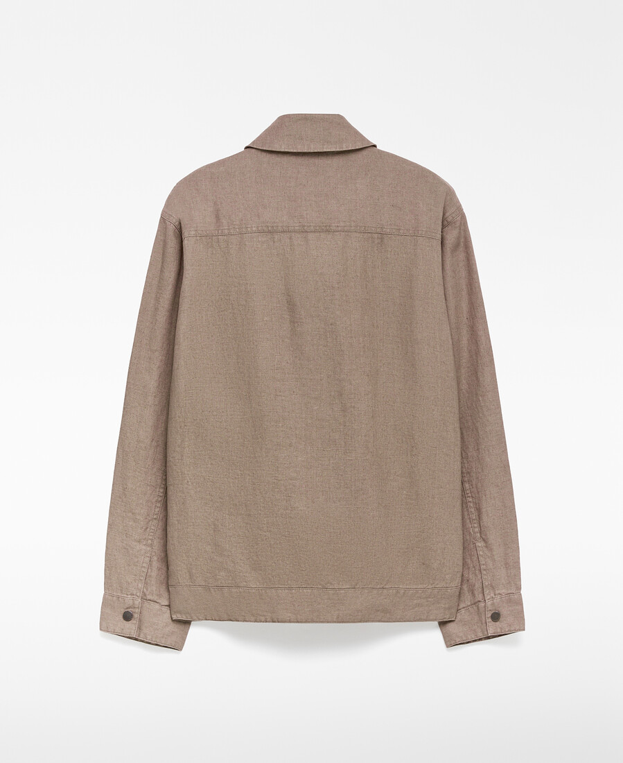 chaqueta fluida de lino para hombre