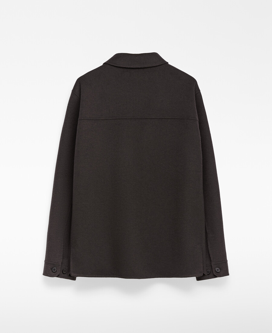 chaqueta de doble cara con cuello de solapa ma