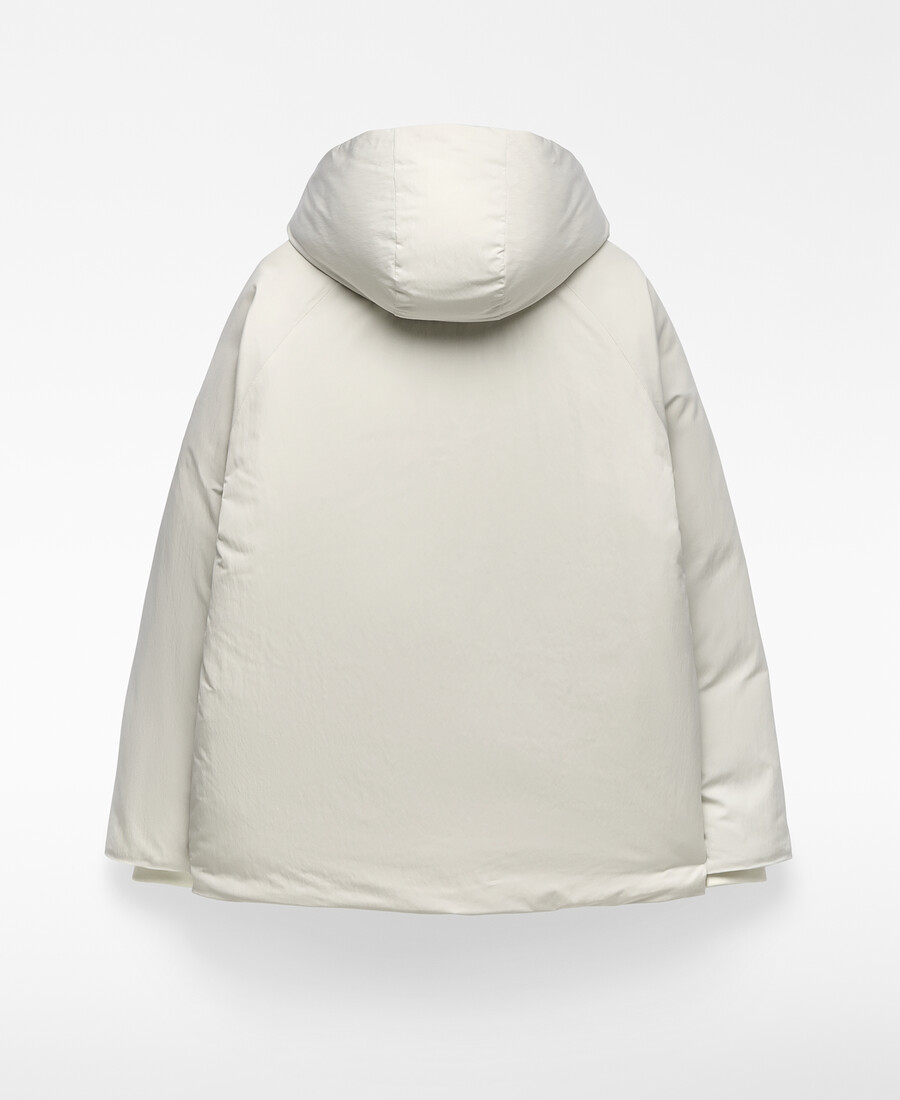 chaqueta corta acolchada con pliegues para hombre