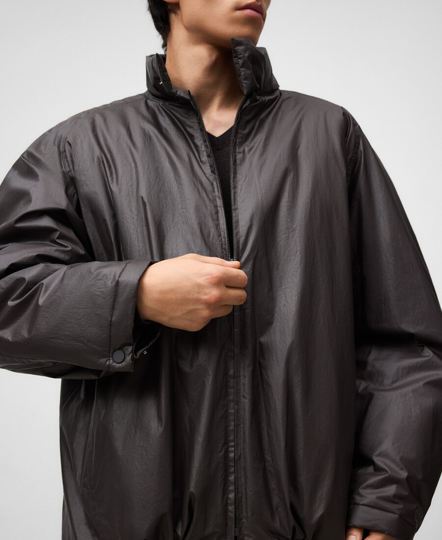 chaqueta corta efecto encerado para hombre