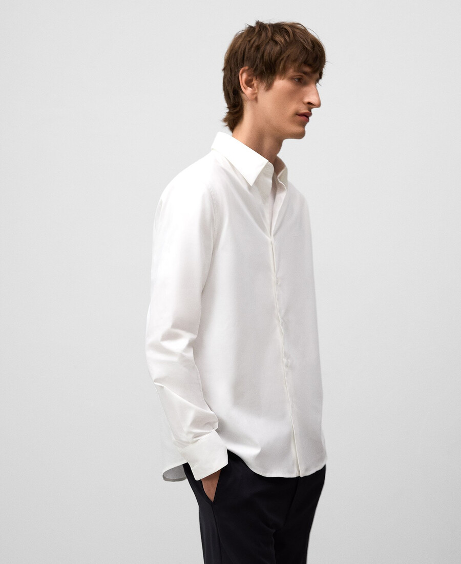 camisa oxford de corte regular pinpoint para hombre