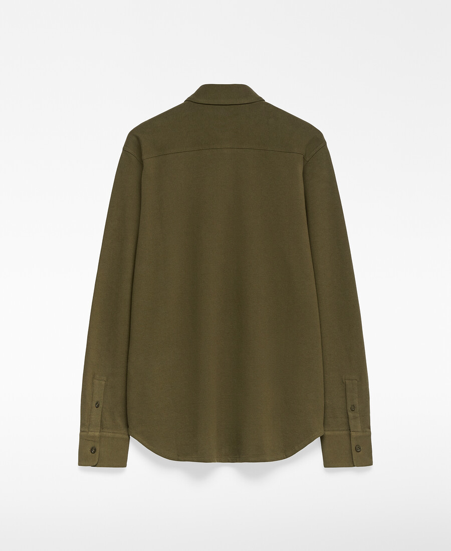 camisa de punto piqué regular fit para hombre.