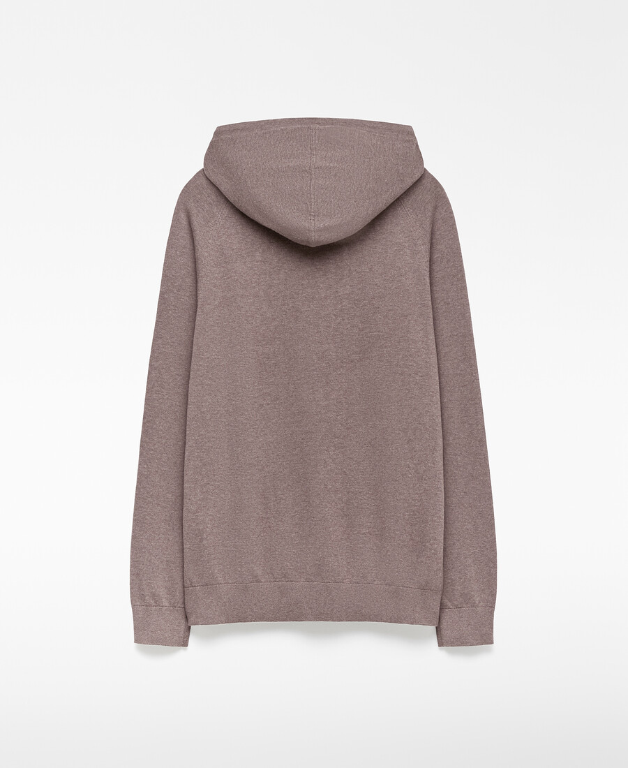 sudadera de punto de algodón orgánico para hombre