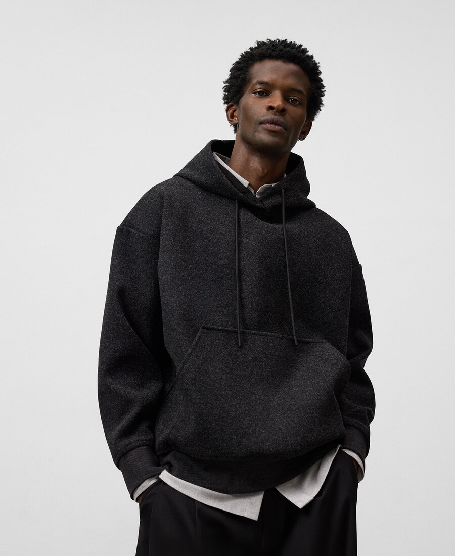 sudadera con capucha de corte relajado para hombre