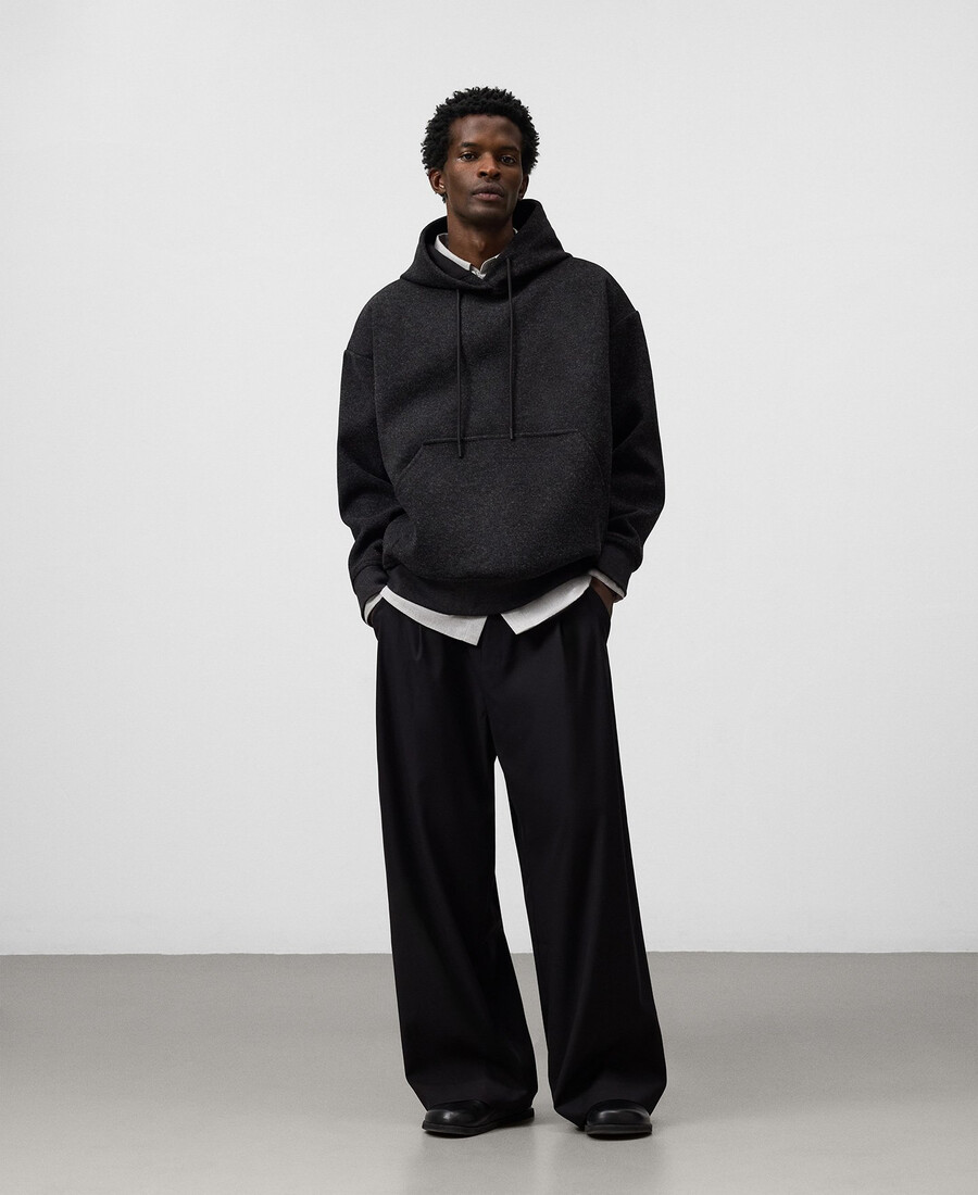 sudadera con capucha de corte relajado para hombre