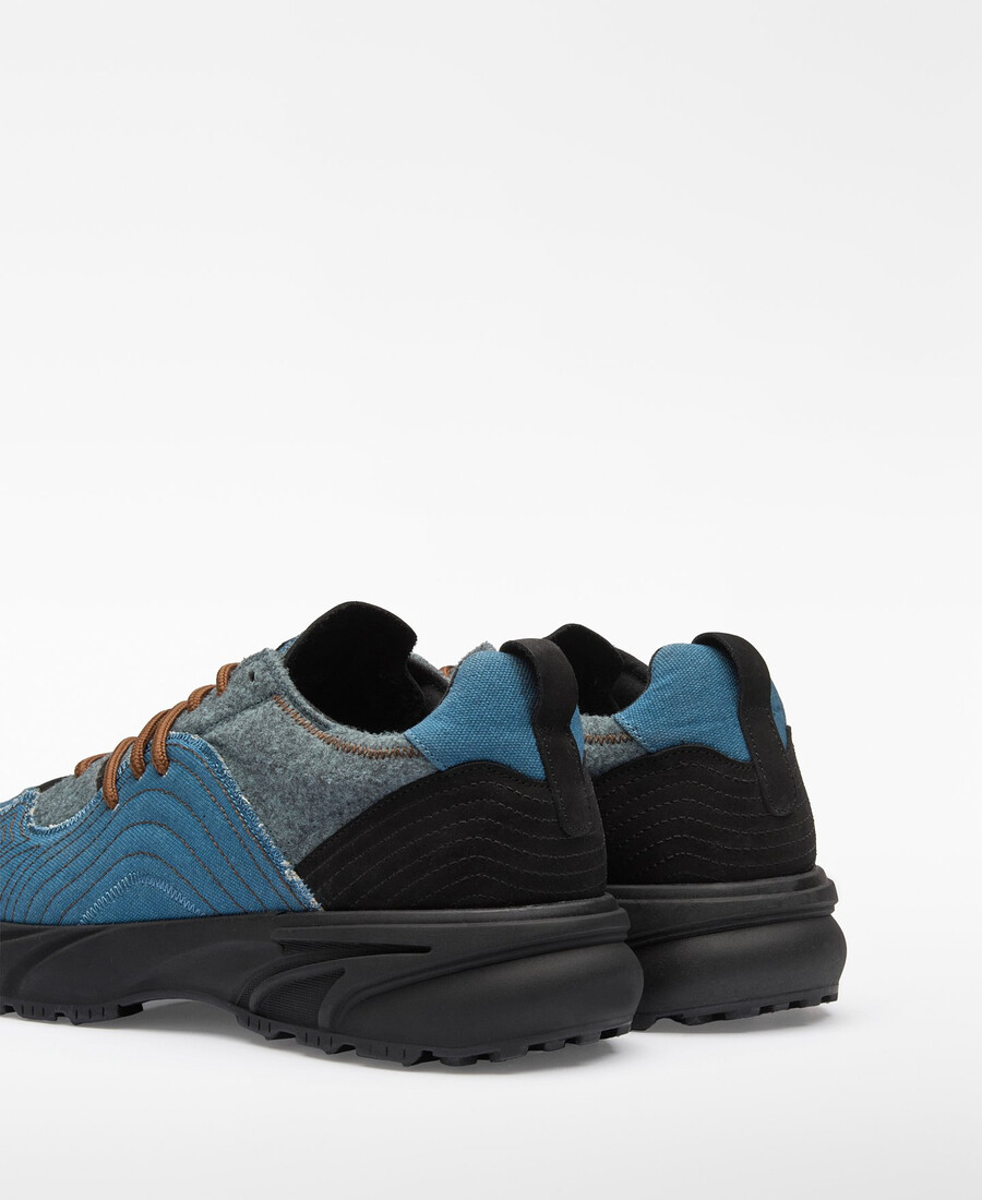 zapatilla combinada patchwork hombre