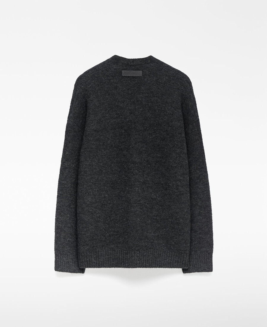 cárdigan de punto con cuello en v para hombre