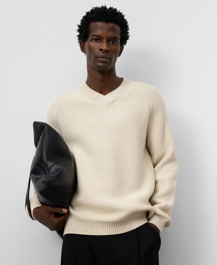 suéter kint con cuello en v para hombre