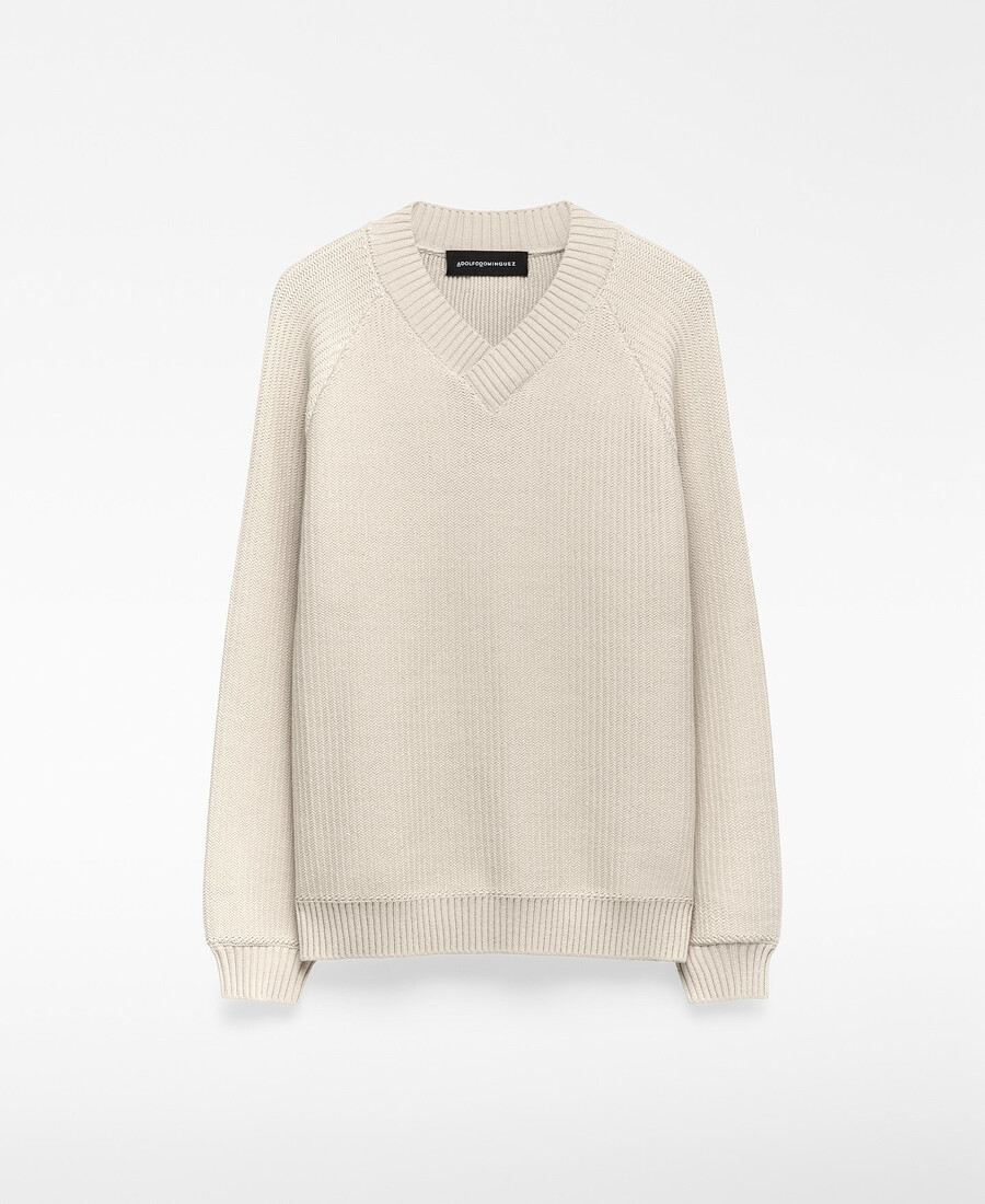 suéter kint con cuello en v para hombre