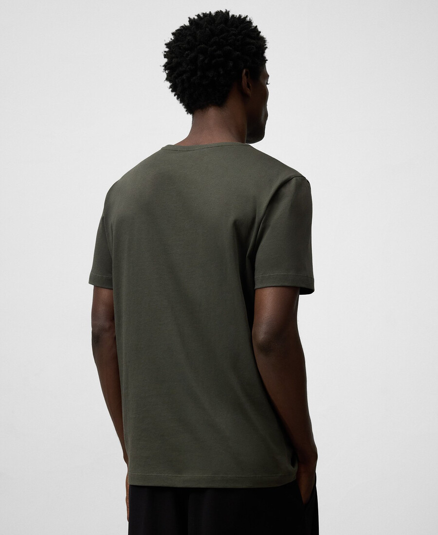 camiseta regular fit de algodón orgánico para hombre