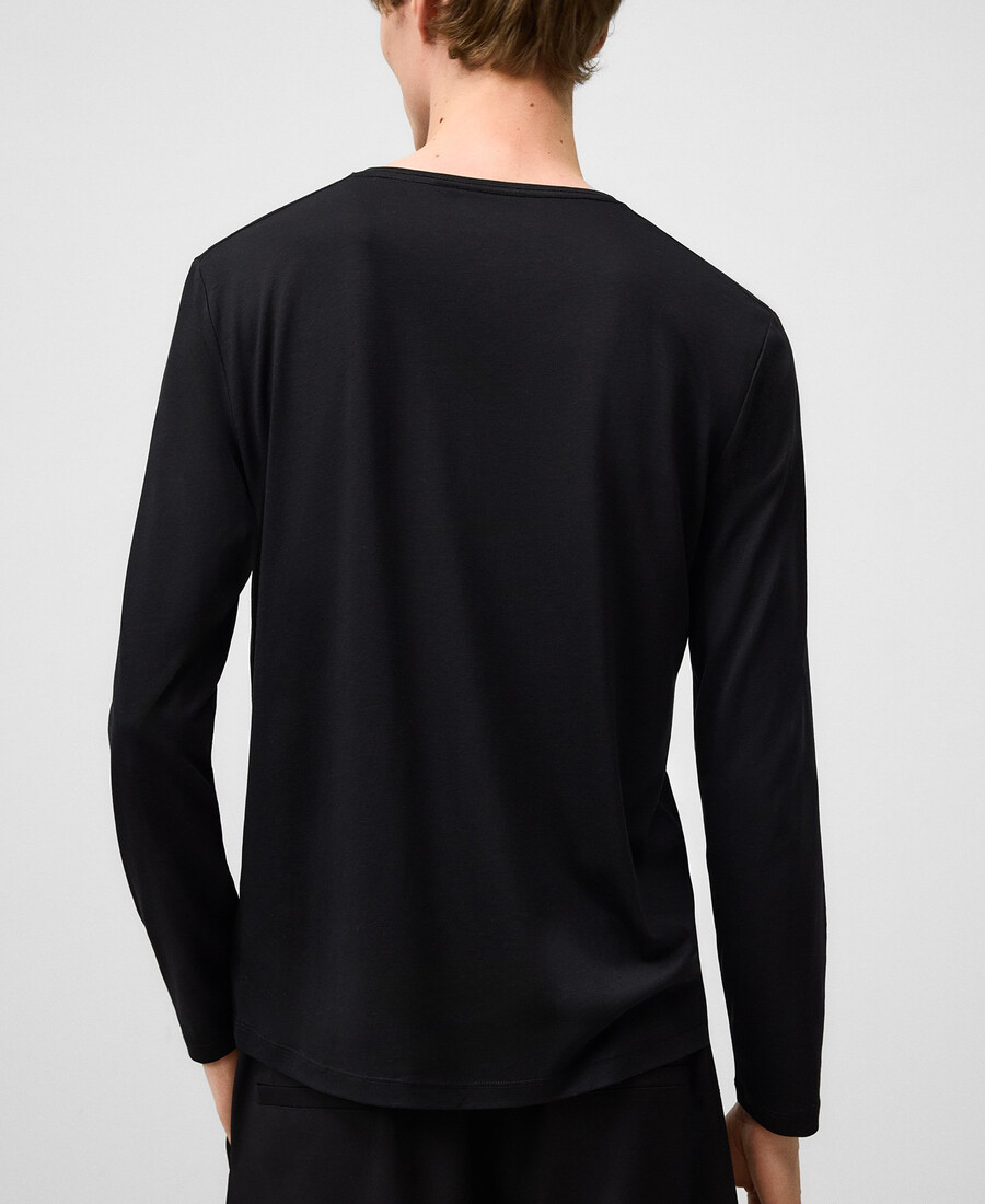 camiseta de manga larga de corte regular para hombre