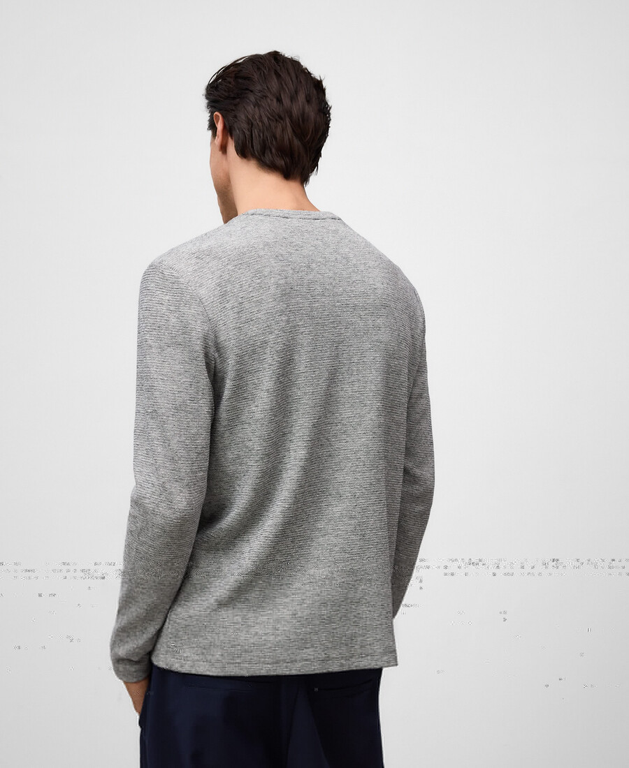 camiseta de algodón microtextura hombre