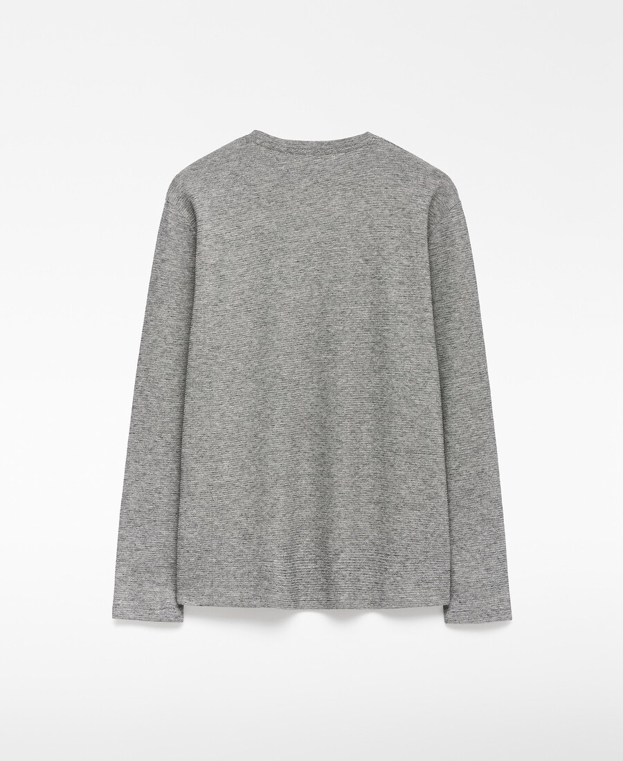 camiseta de algodón microtextura hombre