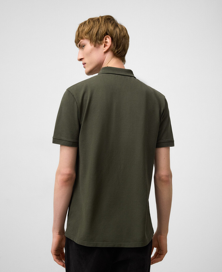 polo piqué de algodón orgánico para hombre