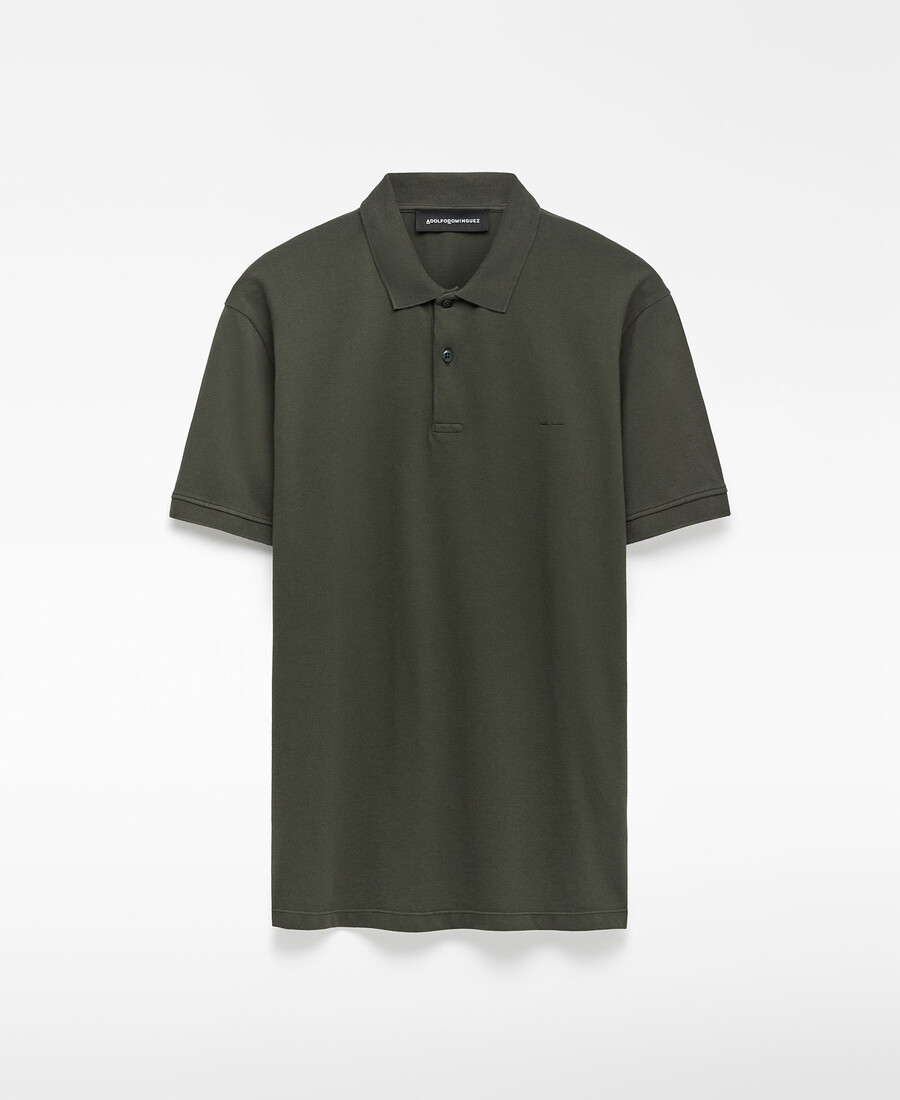 polo piqué de algodón orgánico para hombre