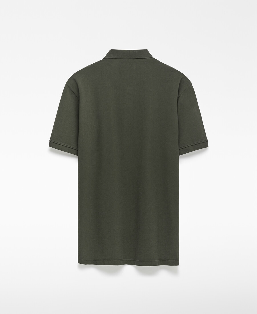 polo piqué de algodón orgánico para hombre