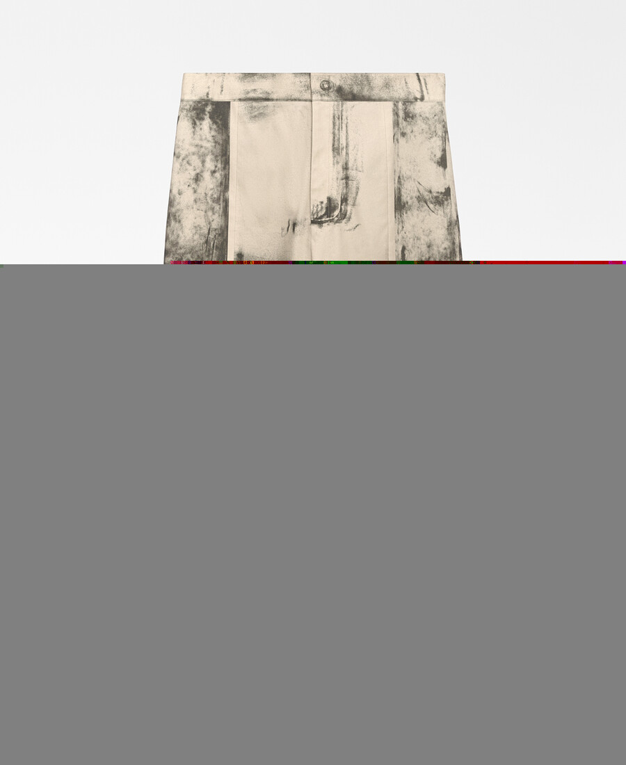 pantalón barrel fit efecto envejecido para hombre