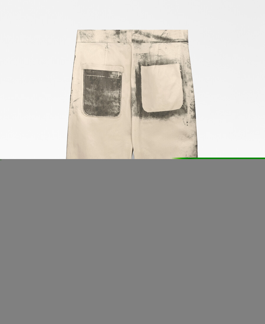 pantalón barrel fit efecto envejecido para hombre