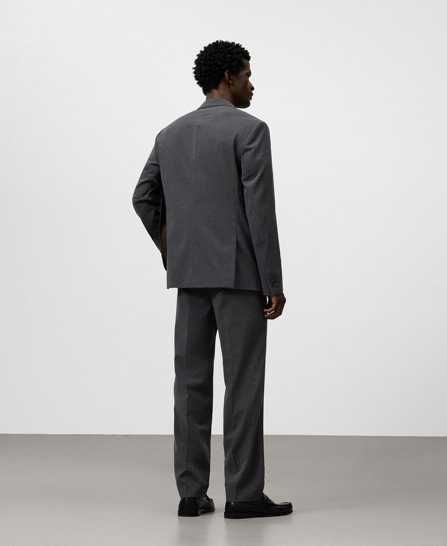 pantalones de vestir de corte regular para hombre