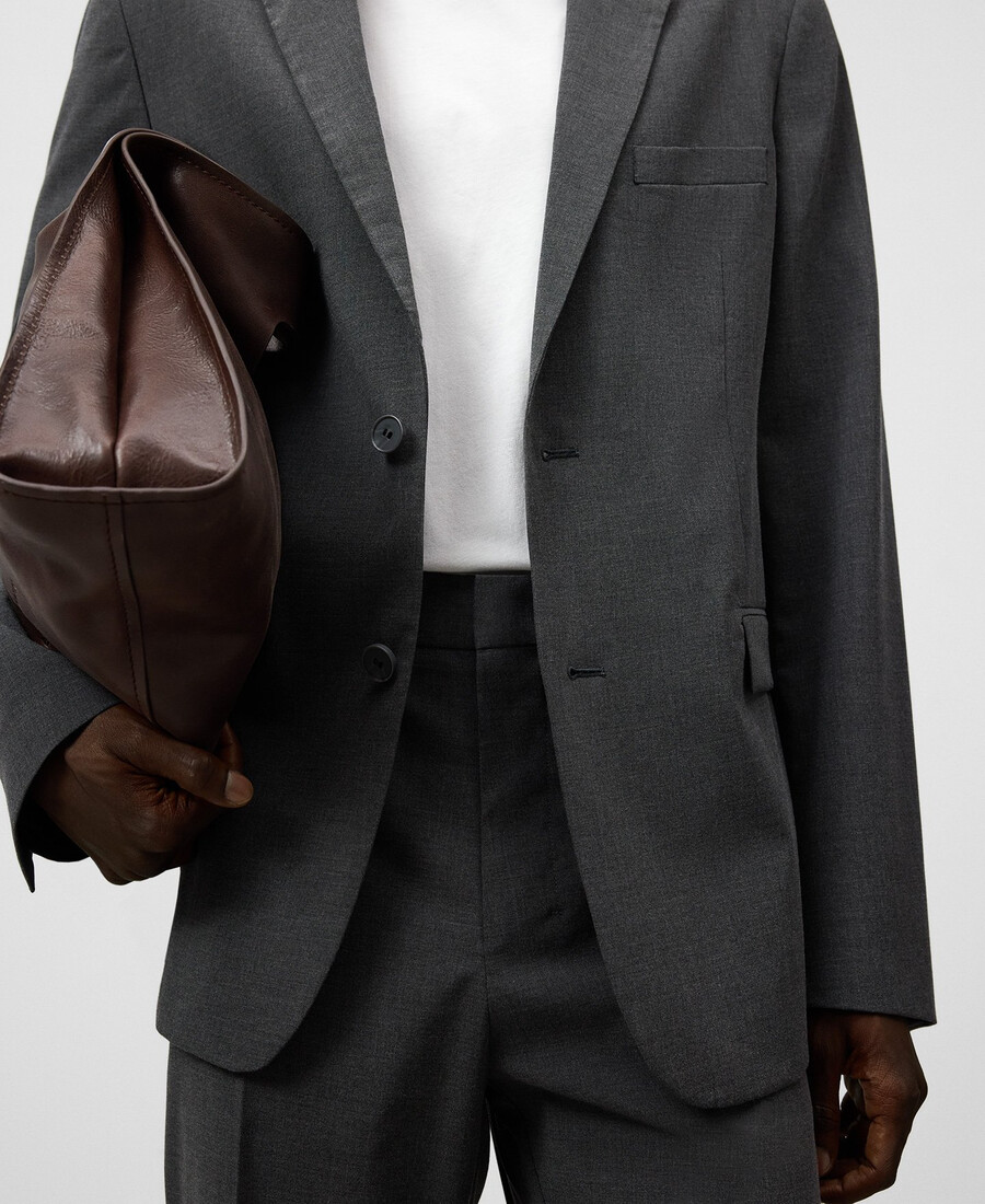 pantalones de vestir de corte regular para hombre