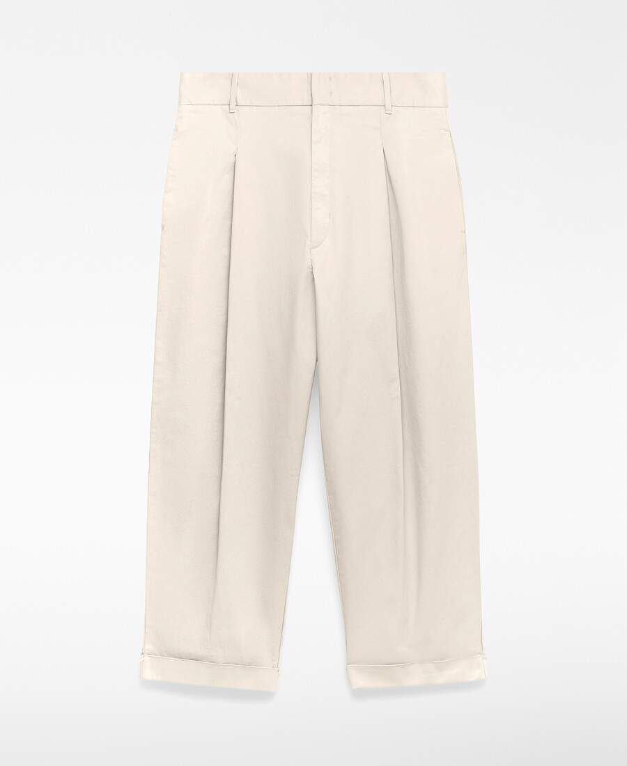 pantalón recto de pinzas para hombre