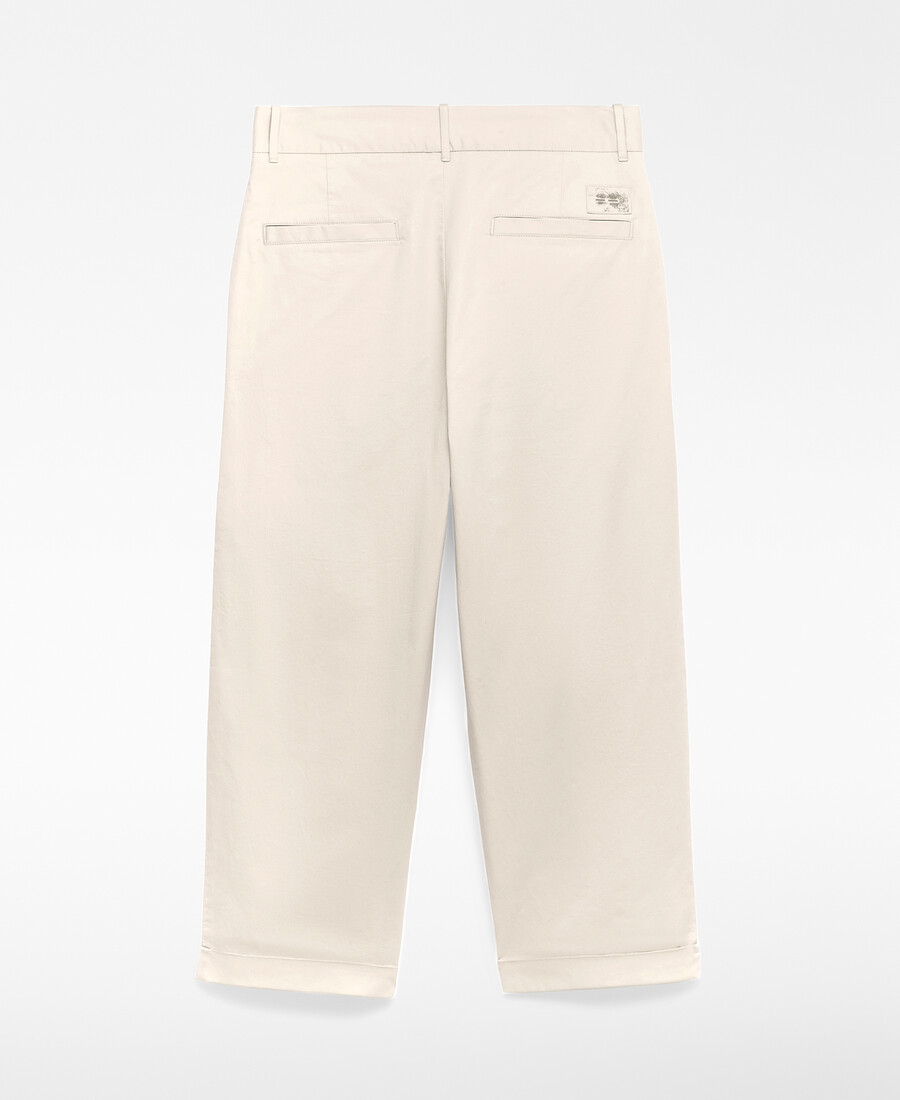 pantalón recto de pinzas para hombre
