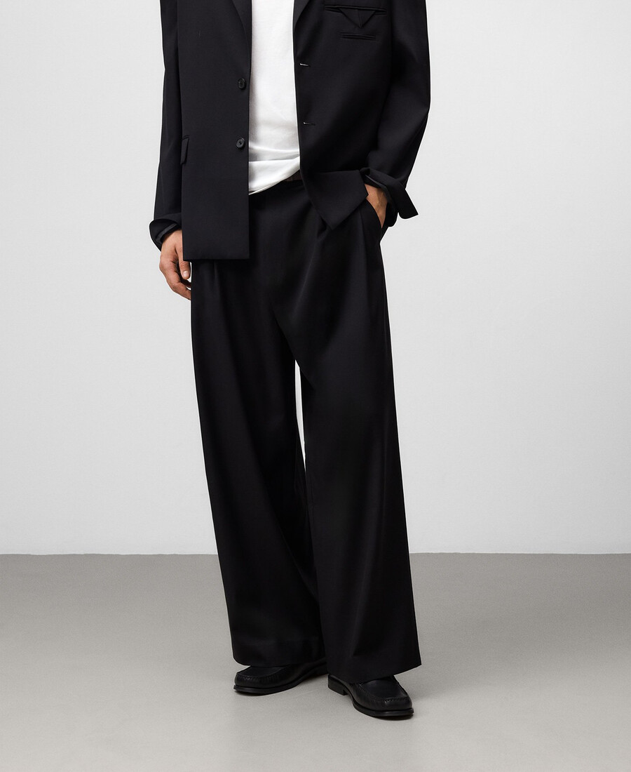 pantalón oversize de doble pinza para hombre