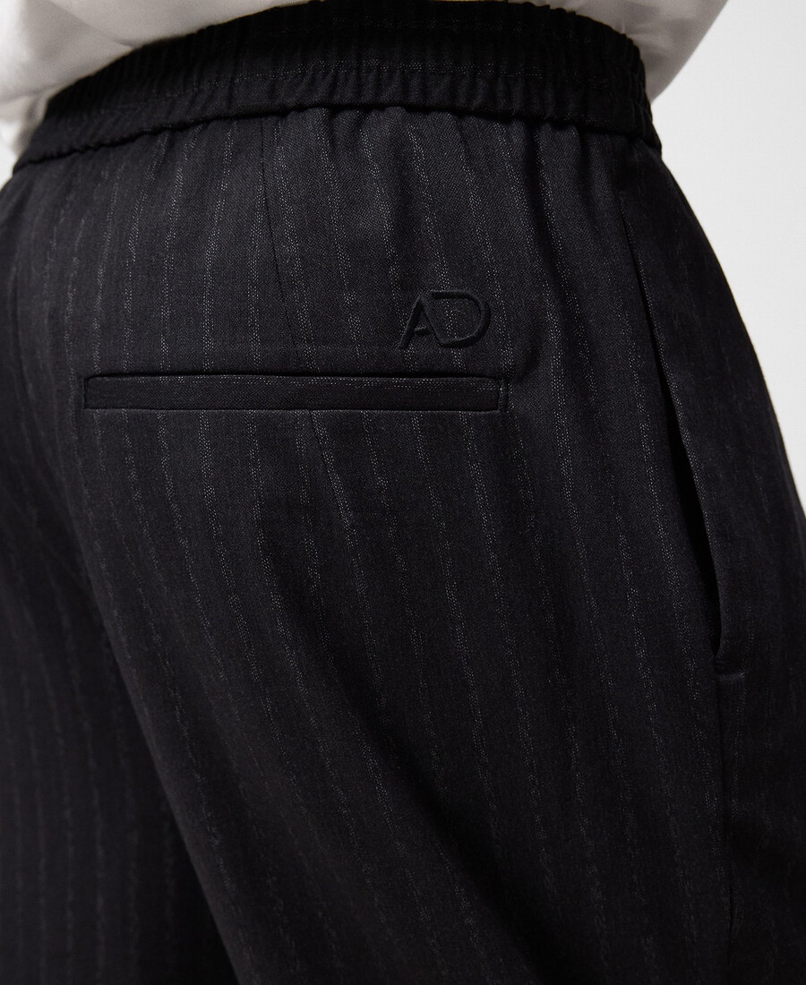 pantalón recto de rayas hombre