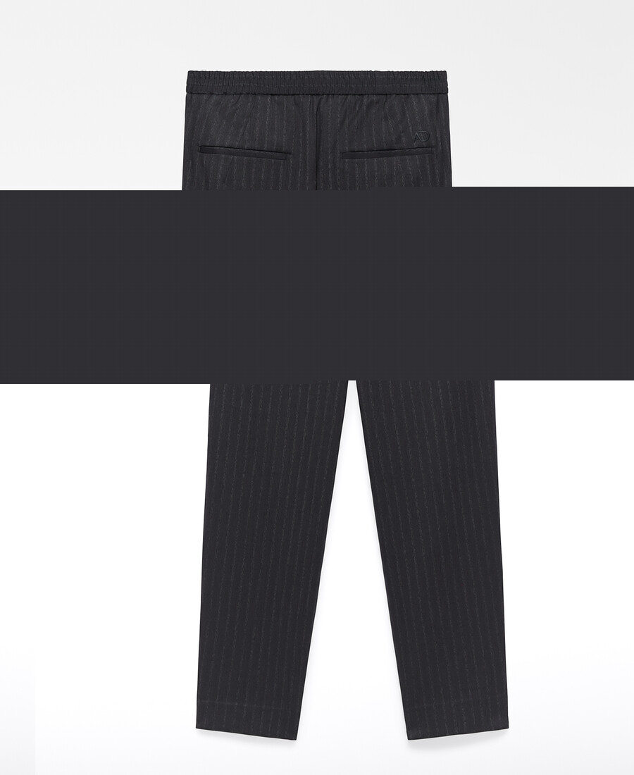 pantalón recto de rayas hombre
