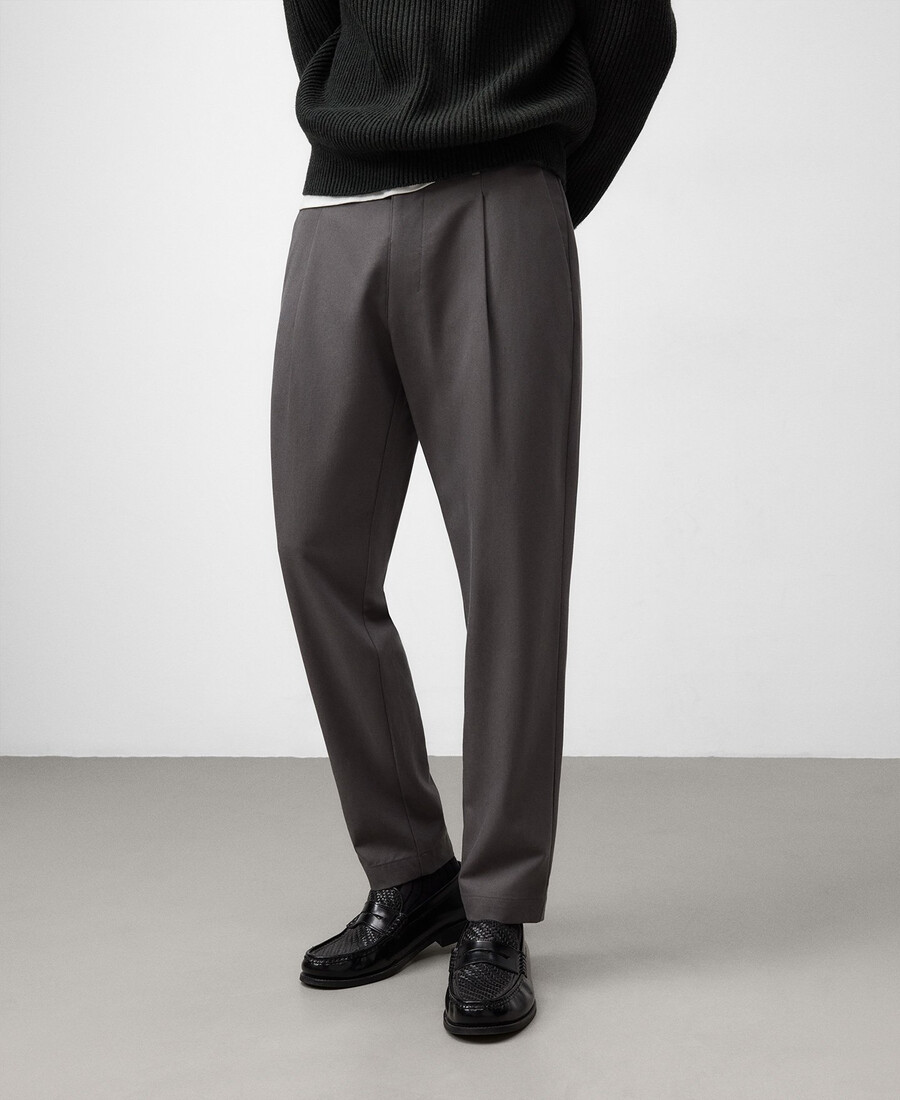 pantalones chinos de corte relajado para hombre