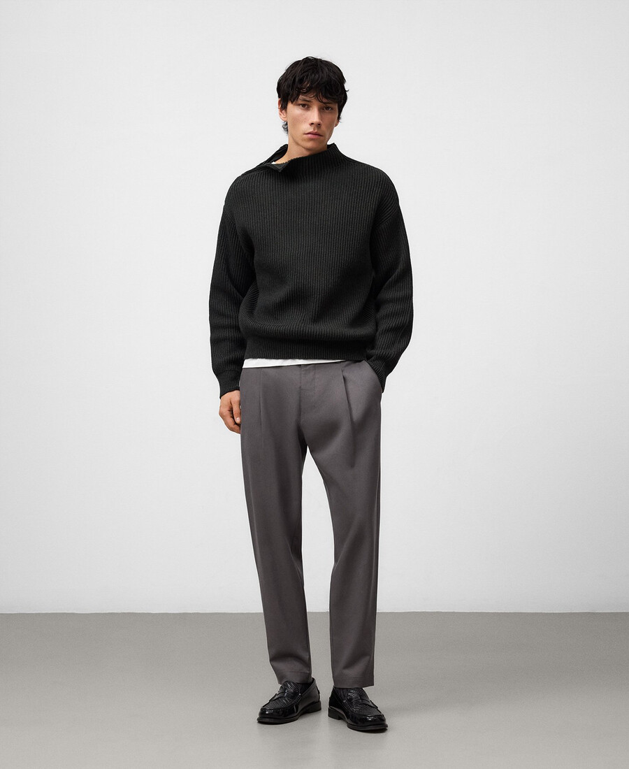 pantalones chinos de corte relajado para hombre