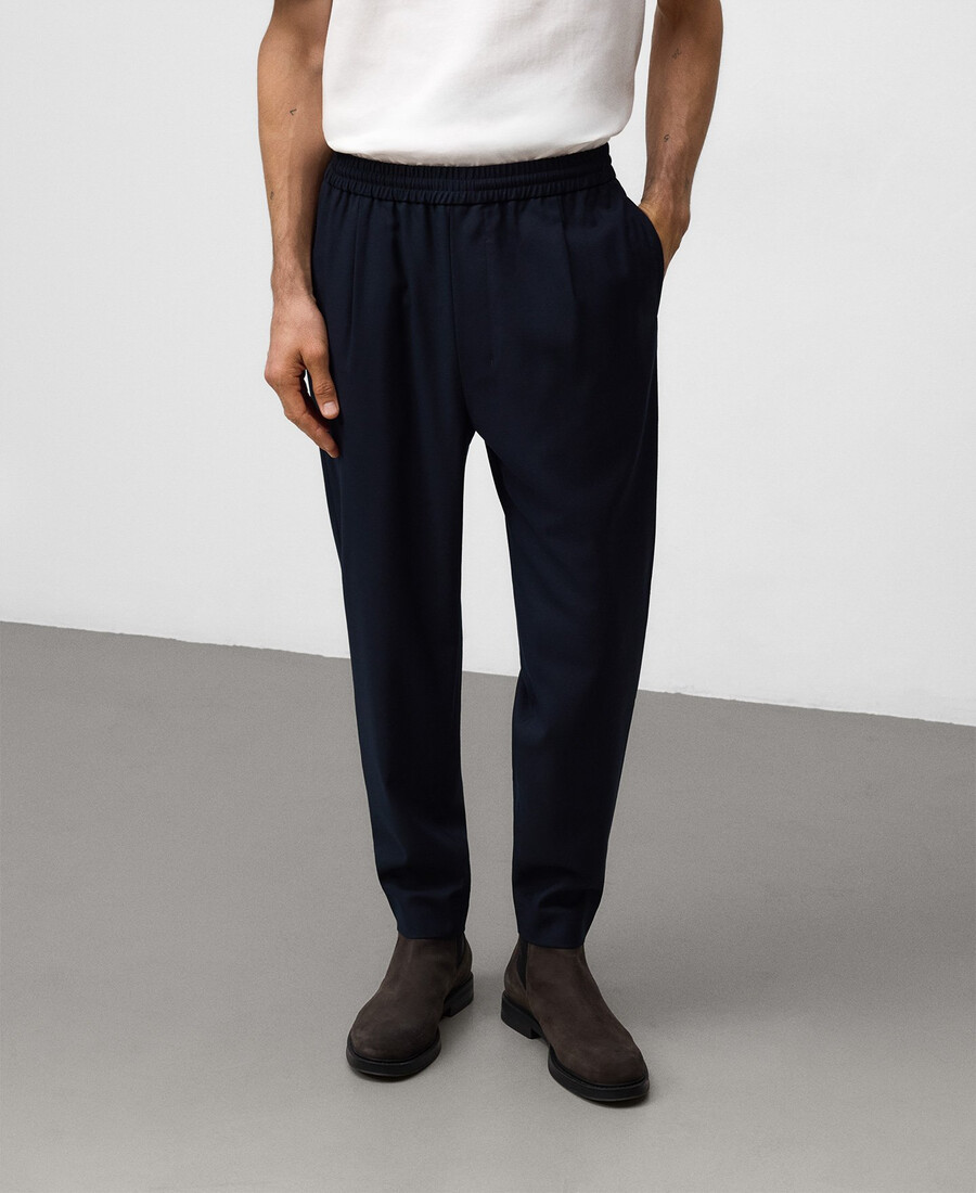 pantalón jogger plisado para hombre