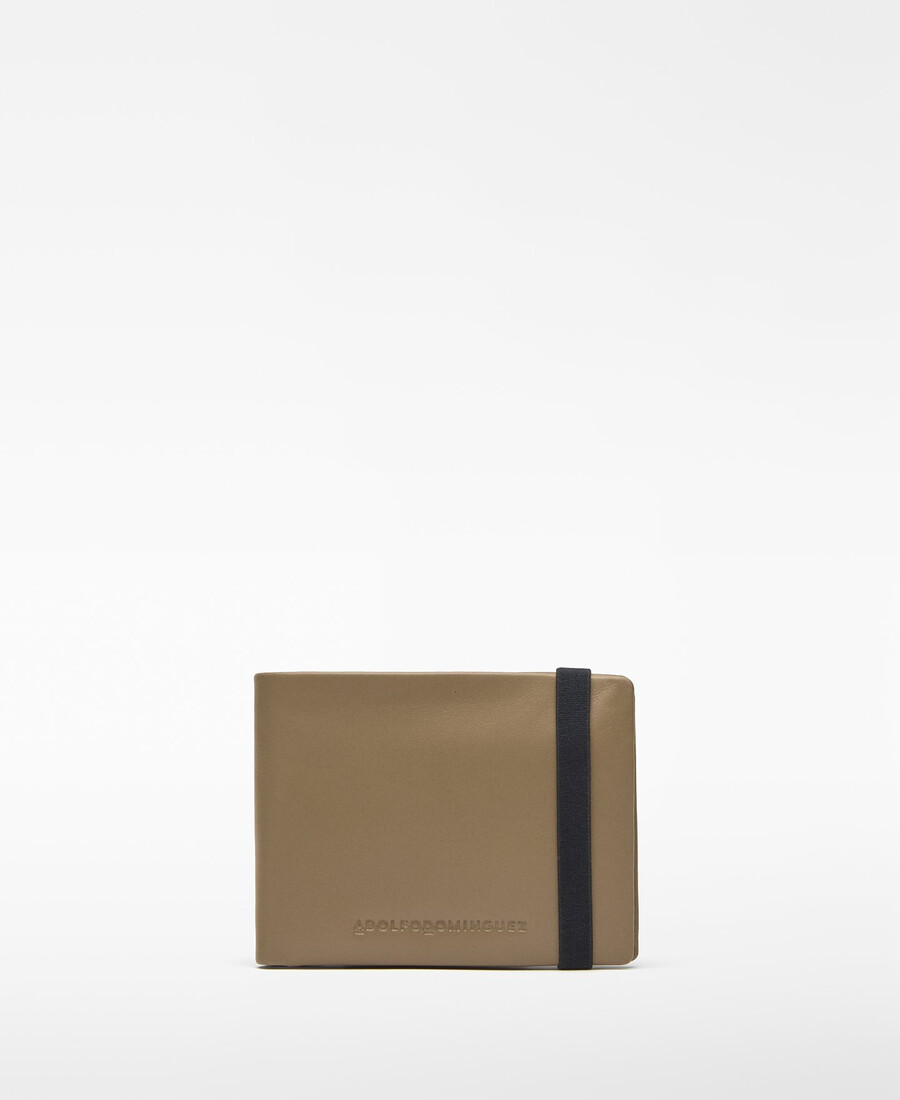 cartera de piel bicolor para hombre