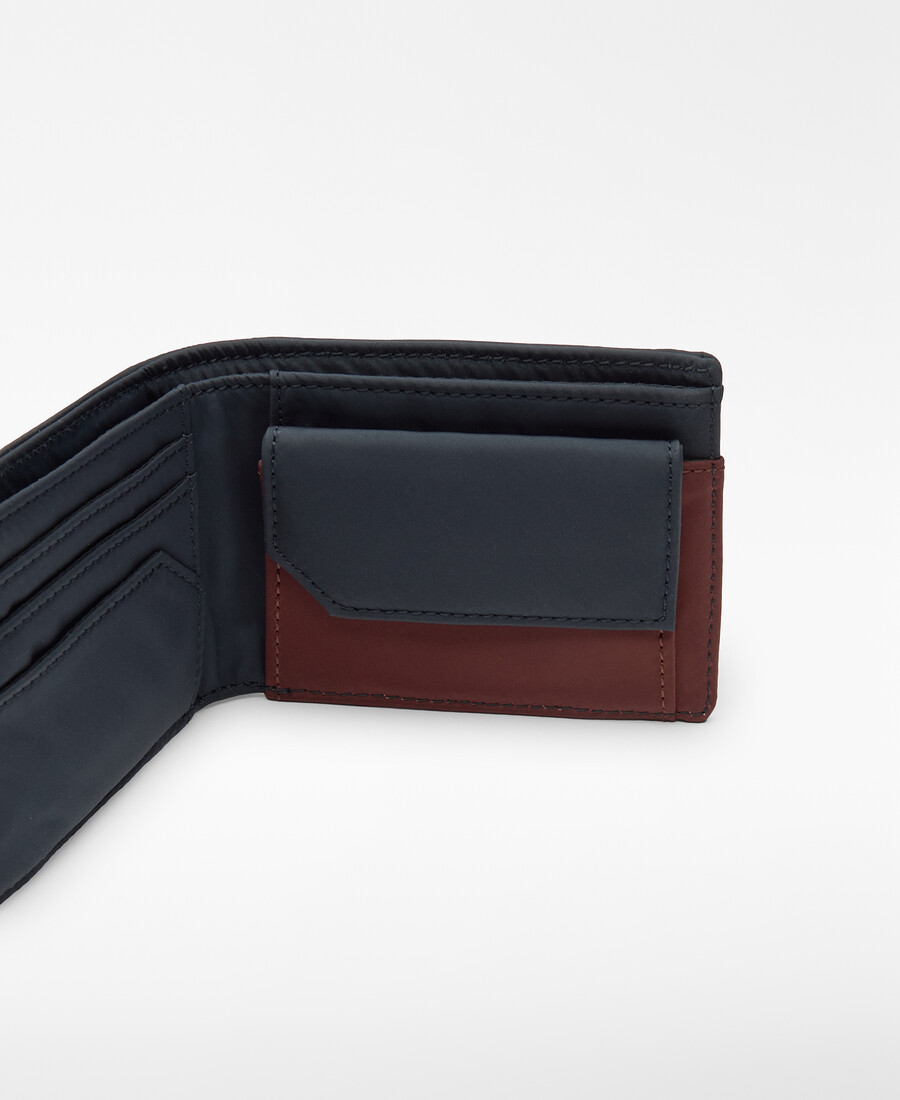 cartera de nylon con cierre elástico para hombre