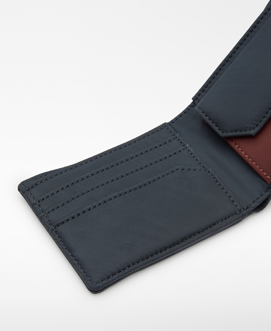 cartera de nylon con cierre elástico para hombre