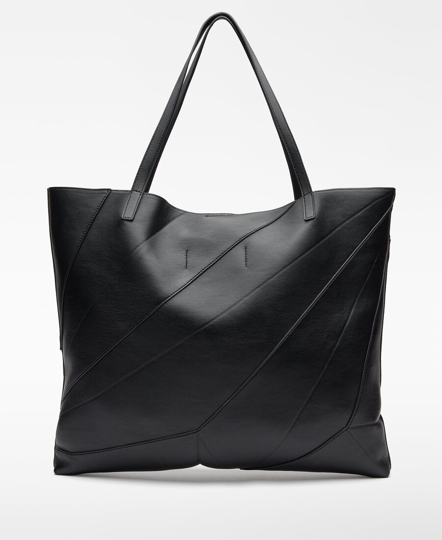 bolso shopper grande de poliéster reciclado para mujer